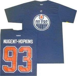 Edmonton Oilers Ryan Nugent Hopkins Reebok Royal Blue T Shirt  