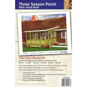   three season porch with shed roof construction plans