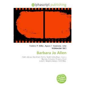  Barbara Jo Allen (9786133783034) Books