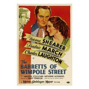 The Barretts of Wimpole Street, Charles Laughton, Fredric March, Norma 