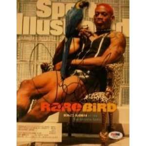 Dennis Rodman (Chicago Bulls) autographed Sports Illustrated Magazine