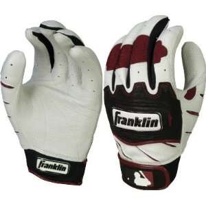  Franklin Adult Pearl/Maroon Tectonic Pro Batting Gloves 