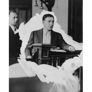  1931 photo Dutch Schultz standing being arraigned in court 