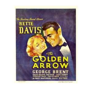  The Golden Arrow, Bette Davis, George Brent on Window Card 