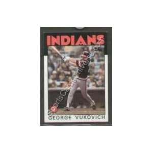  1986 Topps Regular #483 George Vukovich, Cleveland Indians 