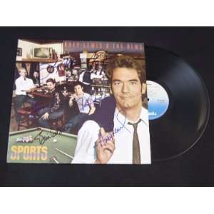 Huey Lewis and the News Sports   Beautiful Hand Signed Autographed 