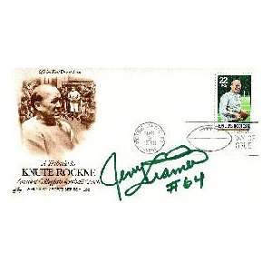 Jerry Kramer Autographed / Signed 1988 First Day Cover Letter Football 