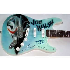  Eagles Joe Walsh Autographed Signed Custom Airbrush Guitar 