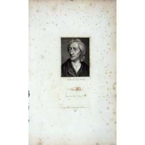   1823 ANTIQUE PORTRAIT JOHN LOCKE HENRY COOK ENGRAVING