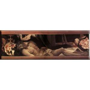 Lamentation of Christ 30x10 Streched Canvas Art by Grunewald, Matthias