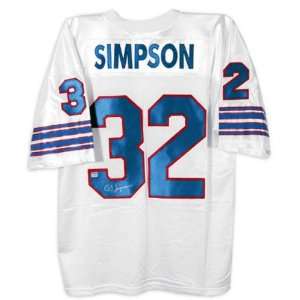  O.J. Simpson Buffalo Bills White Autographed Jersey 