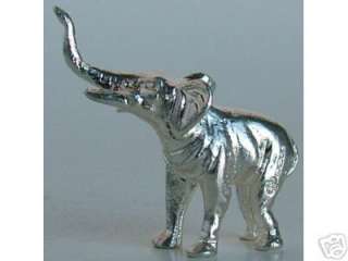   silver elephant figurine one of a collection of english solid silver