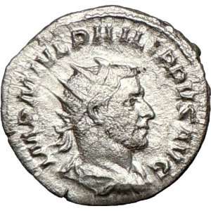  PHILIP I the Arab 246AD Silver Genuine Ancient Roman Coin 