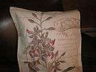 pottery barn purple orchid embroidered pillow cover new 20 x