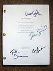 The Pacifier movie cast signed script x4 Vin Diesel