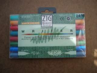 Zig Memory System Writer Pigment Markers Earth Colors  