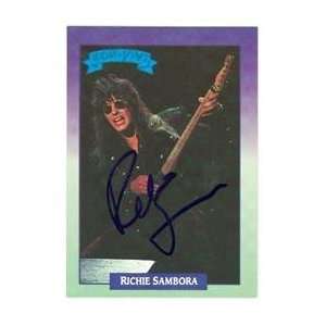 Richie Sambora autographed trading card (ip)