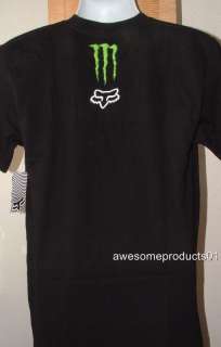 New Fox Racing/Monster RC Tinsel Town Black T Shirt  