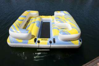   Oasis Island Inflatable Lake & River Seated Floating Water Lounge Raft