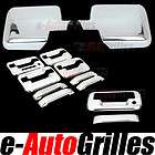 Ford F150 Chrome Mirror+4 Door Handle+Tailgate Cover+Keypad& No PS 