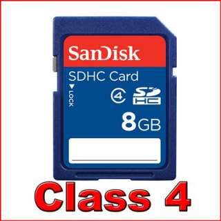 8GB San Disk Class 4 SD HC Secure Digital SDHC Memory Card 8 GB  