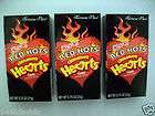   CHEWY RED HOTS ***** CINNAMON HEARTS ***** MADE IN U.S.A