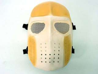 Full Face Ghost Recon Airsoft Mesh Goggle Mask Tan  