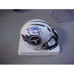 Vince Young Hand Signed Autographed Tennessee Titans Riddell Football 