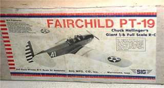   Trainer PT 19 GIANT 1/6 Full Scale R/C Balsa Model Airplane Kit  