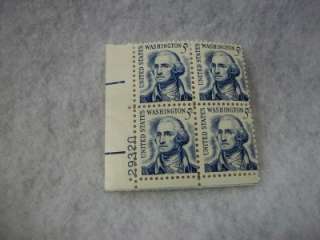 1966 5c George Washington 1283 Plate Block Mint  