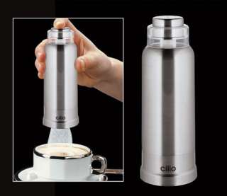 Cilio Push Button 1 tsp Coffee / Tea Sugar Dispenser   Brushed 