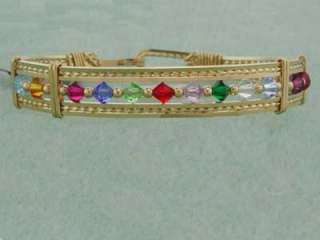 Personalized Family Birthstone Bracelet Jewelry Gold  