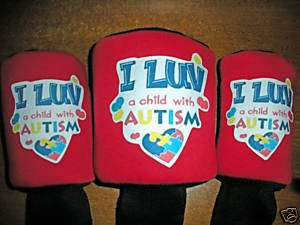Autism Child Awareness GOLF CLUB Driver HEADCOVERS (3)  