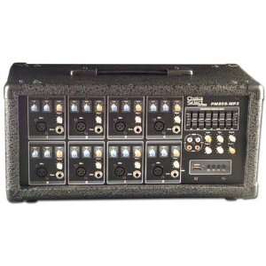  8 Channel Powered Mixer w/ Digital Delay ~ 75W RMS 