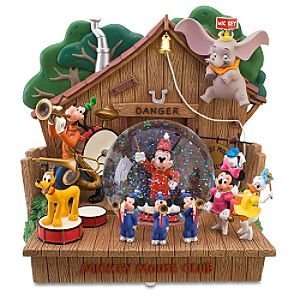  Disney 55th Anniversary Musical Mickey Mouse Club Snowglobe 