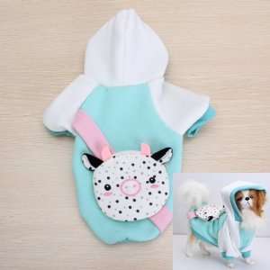  Dog Hoodie Hooded Coat Clothes w/ Backpack   M: Pet 
