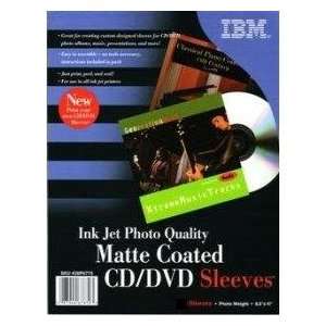   IBM Photo Quality Matte Inkjet Printable CD/DVD Sleeves Electronics