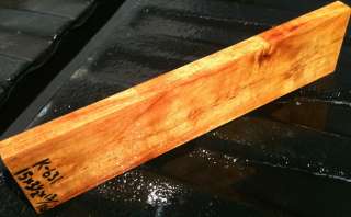  BIG ISLAND* Hawaiian Very Curly Koa Wood Lumber Guitar Knife Pen K631