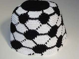 Fair Trade Soccer Design Stocking Hat hand crocheted Hats 