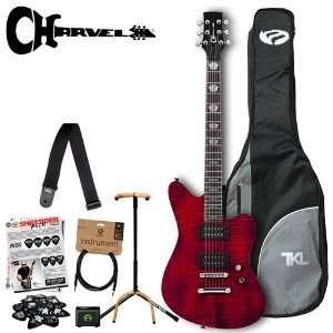  Charvel Desolation SK3 ST Skatecaster Stop Tail Trans Red Electric 