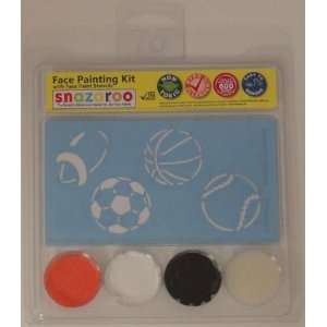  Sports Face Paint Stencil Set Toys & Games