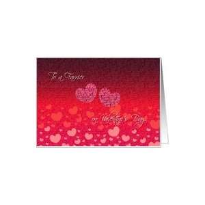  To A Farrier On Valentines Day  Red and Pink Hearts Card 