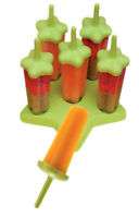 Tovolo Freezer Green Star Popsicle Molds Ice Cream  