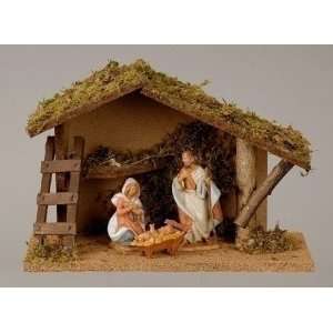   Fontanini Nativity Set   3.5 Figurines w/Italian Stable Home