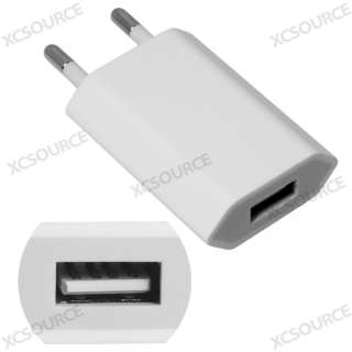 USB AC EU Wall Car Charger Data Cable For iPod Touch iPhone 3GS 3G 4 