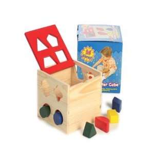  Toy Wooden Shape Sorter Cube Toys & Games