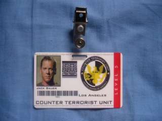 CTU Counter Terrorist Unit ID Card Jack Bauer PVC cards  