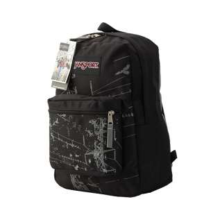 Auth JANSPORT Super FX Series Black Backpack Campus Bag  