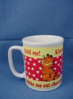   Day Coffee Mug Garfield Hold Me Kiss Me Make me Eat Chocolate Enesco