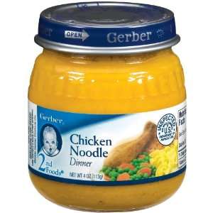 Gerber 2nd Foods Chicken Noodle Dinner, 4 oz (Pack of 12)  